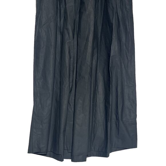 Hyacinth Dress in Cotton Poplin Medium Black Midi Smocked A Line Classic Modest - Picture 6 of 12